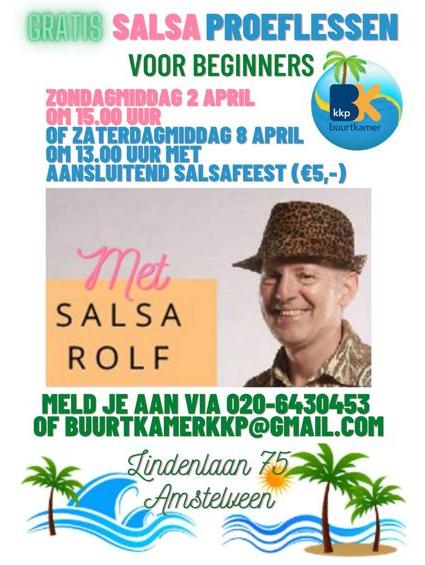 Gratis Salsa Proeflessen voor nieuwe beginnersgroep in Amstelveen 02-04-2023