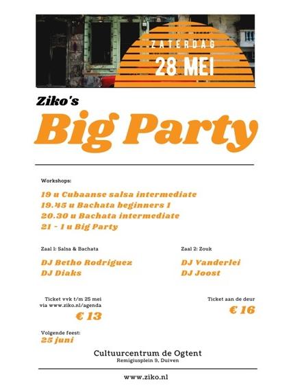 Ziko`s Big Party - Salsa Zouk Bachata 28-05-2022