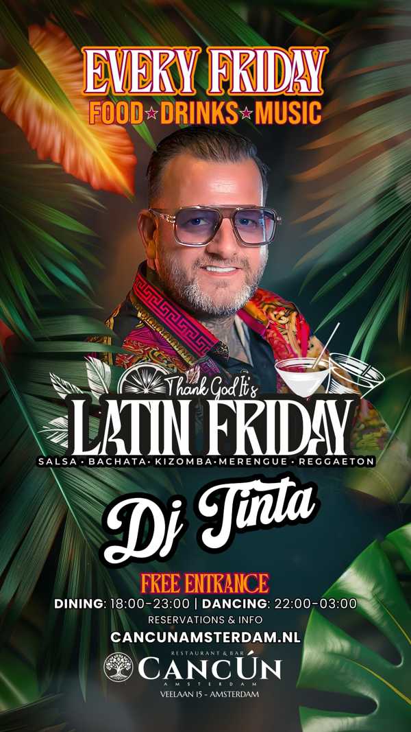 Thank God It‘s Latin Friday, Cancún Social Club Amsterdam te Amsterdam Thank God It‘s Latin Friday: Cancún Social Club Amsterdam te Amsterdam