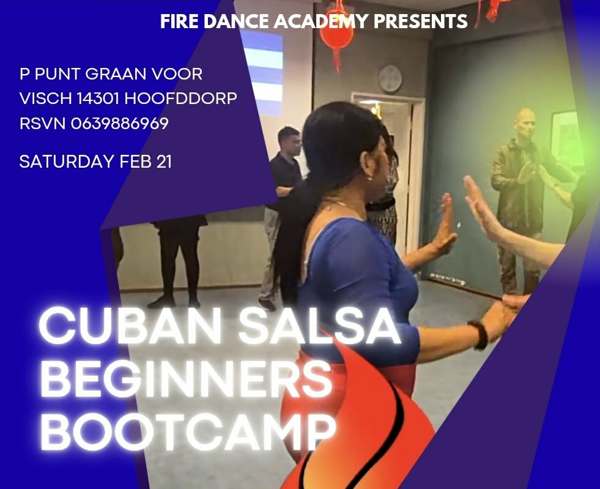 Cuban Salsa bootcamp FREE dinner drink, Fire Dance Academy te Hoofddorp Cuban Salsa bootcamp FREE dinner drink: Fire Dance Academy te Hoofddorp