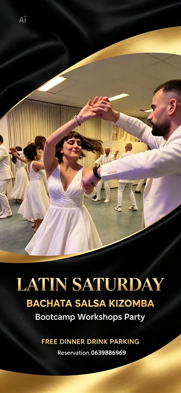 Latin Saturday FREE dinner drink WHITE edition, Fire Dance Academy te Hoofddorp Latin Saturday FREE dinner drink WHITE edition: Fire Dance Academy te Hoofddorp