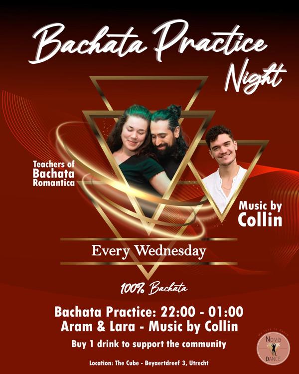 Wednesday: Bachata Practice Night, Nova Dance Utrecht te Utrecht Wednesday: Bachata Practice Night: Nova Dance Utrecht te Utrecht