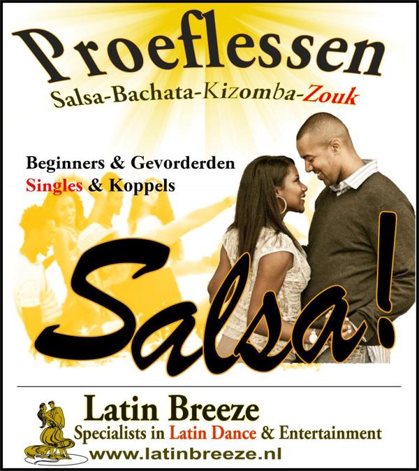 Proeflessen Salsa, Bachata, Kizomba, Latin Breeze te Haarlem Proeflessen Salsa, Bachata, Kizomba: Latin Breeze te Haarlem