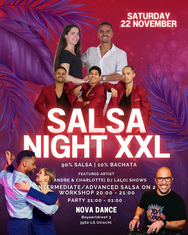 Salsa Night XXL - DJ Lalo - 2x shows (Watapana & Vivendi), Nova Dance Utrecht te Utrecht Salsa Night XXL - DJ Lalo - 2x shows (Watapana & Vivendi): Nova Dance Utrecht te Utrecht