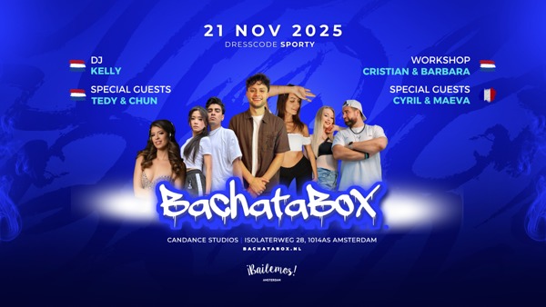 BachataBox Amsterdam November, Bailemos Amsterdam te Amsterdam BachataBox Amsterdam November: Bailemos Amsterdam te Amsterdam