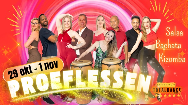 Proeflesdagen Salsa Bachata Kizomba (29 okt-01 nov), Total Dance Breda te Breda Proeflesdagen Salsa Bachata Kizomba (29 okt-01 nov): Total Dance Breda te Breda