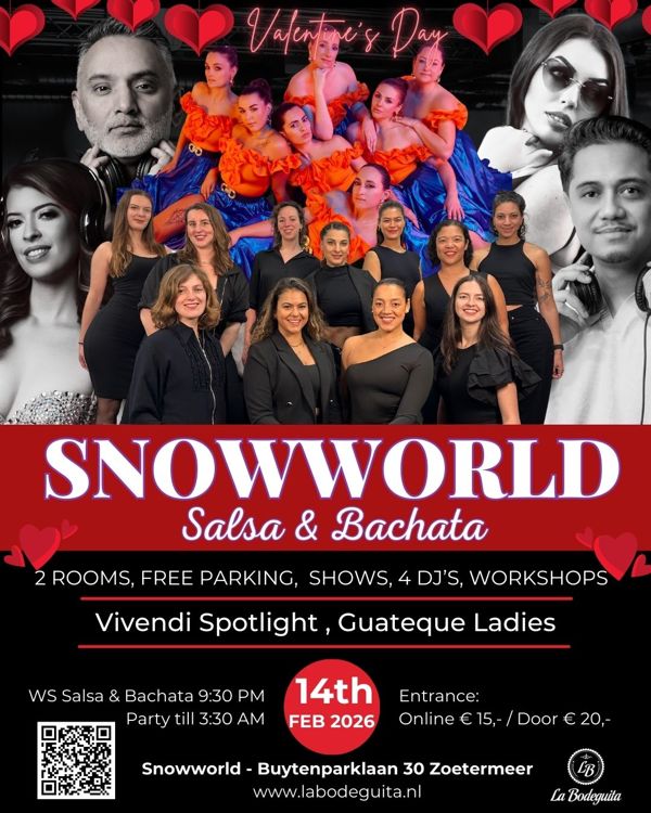 4 DJ's / Shows - LB SnowWorld Salsa & Bachata, La Bodeguita te Zoetermeer 4 DJ's / Shows - LB SnowWorld Salsa & Bachata: La Bodeguita te Zoetermeer