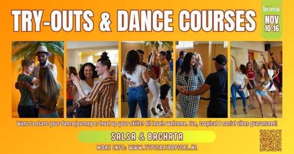 Proeflessen & cursussen Salsa & Bachata, Typical Tropical Events te Rotterdam Proeflessen & cursussen Salsa & Bachata: Typical Tropical Events te Rotterdam