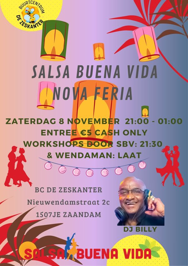 Salsa Buena Vida Nova Feria, Salsa Buena Vida te Zaandam Salsa Buena Vida Nova Feria: Salsa Buena Vida te Zaandam