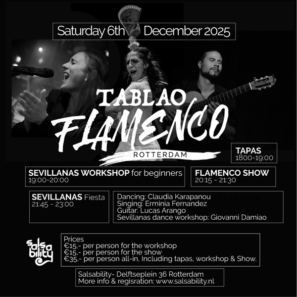 Tablao Flamenco Night – Rotterdam, Salsability te Rotterdam Tablao Flamenco Night – Rotterdam: Salsability te Rotterdam