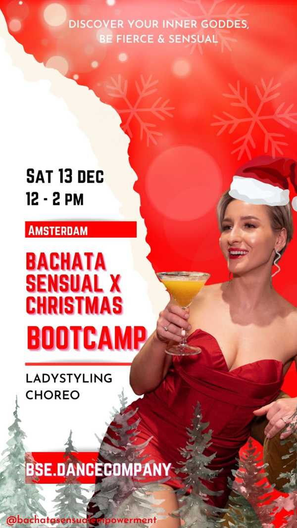 Bootcamp Bachata Sensual x Christmas edition (ladystyling), BSE.dancecompany te Amsterdam Bootcamp Bachata Sensual x Christmas edition (ladystyling): BSE.dancecompany te Amsterdam