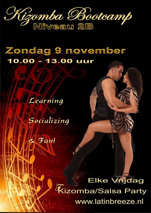 Kizomba Bootcamp 2B, Latin Breeze te Amstelveen Kizomba Bootcamp 2B: Latin Breeze te Amstelveen