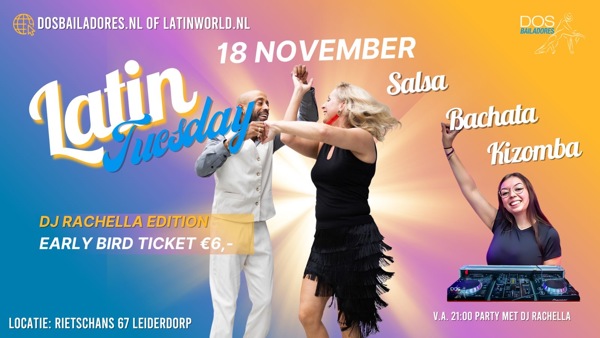 Dos Bailadores Latin Tuesday salsa, bachata, kizomba, Dos Bailadores te Leiderdorp Dos Bailadores Latin Tuesday salsa, bachata, kizomba: Dos Bailadores te Leiderdorp