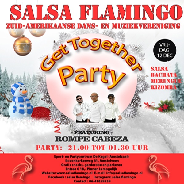 Get Together Party SALSA FLAMINGO met Salsaband ROMPE CABEZA, Salsa Flamingo te Amstelveen Get Together Party SALSA FLAMINGO met Salsaband ROMPE CABEZA: Salsa Flamingo te Amstelveen