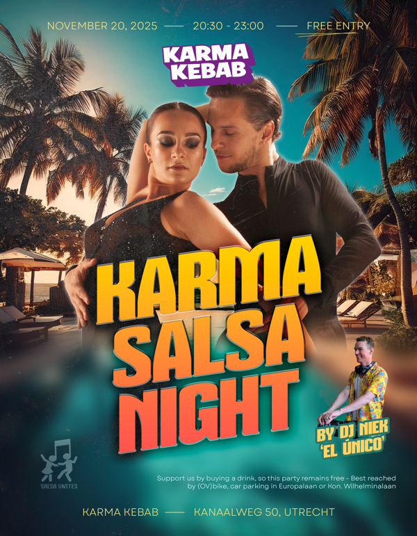 Karma Salsa Night - FREE salsa social, Karma Salsa te Utrecht Karma Salsa Night - FREE salsa social: Karma Salsa te Utrecht