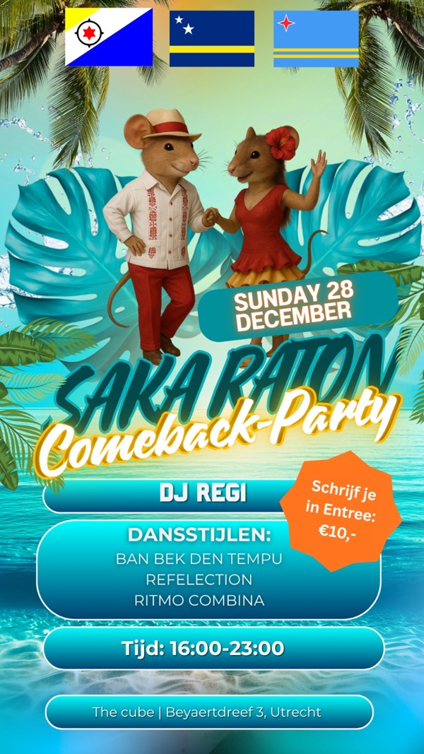 Saka Raton: Comeback Party, Nova Dance Utrecht te Utrecht Saka Raton: Comeback Party: Nova Dance Utrecht te Utrecht