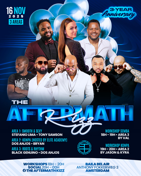 The Aftermath Kizz Social // 3 Areas // 3 Years Anniversary, FlavourKizz Events te Amsterdam The Aftermath Kizz Social // 3 Areas // 3 Years Anniversary: FlavourKizz Events te Amsterdam