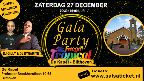 Fuego Tropical Gala Party in de kapel van Bilthoven, Fuego Tropical te Bilthoven Fuego Tropical Gala Party in de kapel van Bilthoven: Fuego Tropical te Bilthoven