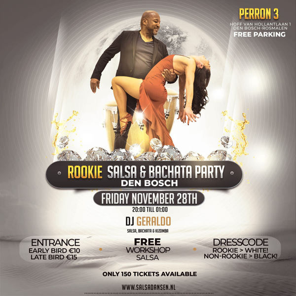 Rookie Salsa & Bachata Party in. Den Bosch, Gerald Fraay te Rosmalen Rookie Salsa & Bachata Party in. Den Bosch: Gerald Fraay te Rosmalen