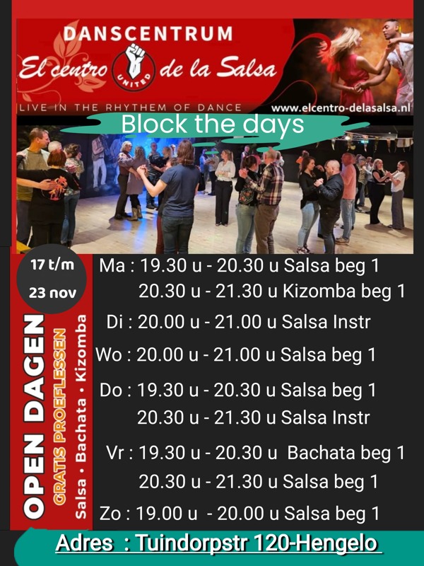 Salsa Sunday Party, Elcentrodelasalsa te Hengelo Salsa Sunday Party: Elcentrodelasalsa te Hengelo