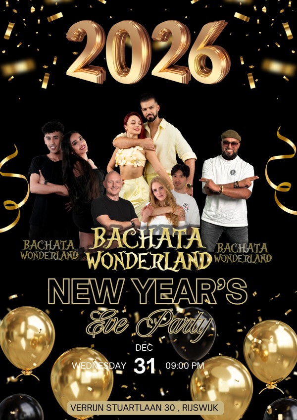 Bachata Wonderland New Year Eve, Bachata Romántica te Rijswijk Bachata Wonderland New Year Eve: Bachata Romántica te Rijswijk