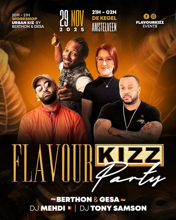 Saturday Kizomba Party // Workshop Urbankiz, FlavourKizz Events te Amstelveen Saturday Kizomba Party // Workshop Urbankiz: FlavourKizz Events te Amstelveen