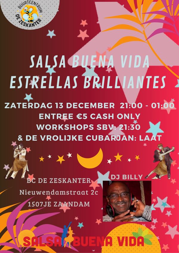 Salsa Buena Vida Estrellas Brilliantes, Salsa Buena Vida te Zaandam Salsa Buena Vida Estrellas Brilliantes: Salsa Buena Vida te Zaandam