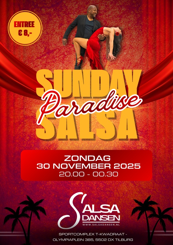Sunday Salsa Paradise, Salsadansen.nl te Tilburg Sunday Salsa Paradise: Salsadansen.nl te Tilburg