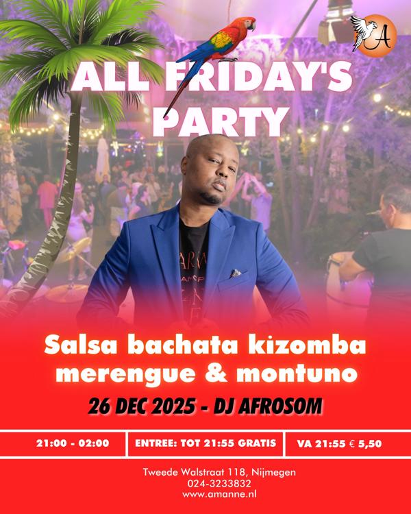 Amanné All Salsa & Bachata Party, Amanné Caribisch Centrum te Nijmegen Amanné All Salsa & Bachata Party: Amanné Caribisch Centrum te Nijmegen