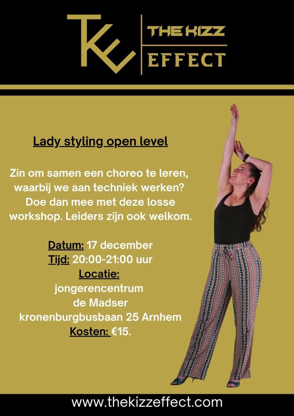 TKE ladystyling urban kiz, The Kizz Effect te Arnhem TKE ladystyling urban kiz: The Kizz Effect te Arnhem