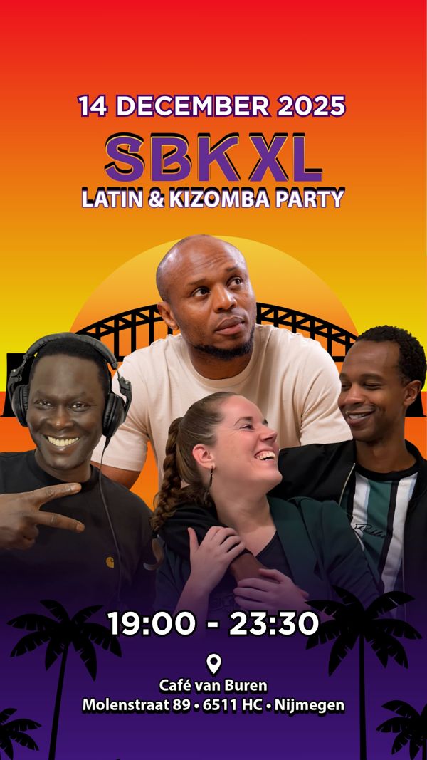 SBK XL | Latin & Kizomba Party | Kizomba Workshop, SBK Aan De Waal te Nijmegen SBK XL | Latin & Kizomba Party | Kizomba Workshop: SBK Aan De Waal te Nijmegen
