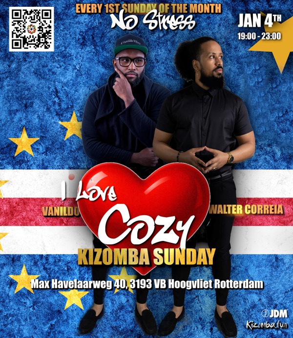 I LOVE COZY Kizomba Sunday, Kizomba.fun te Hoogvliet I LOVE COZY Kizomba Sunday: Kizomba.fun te Hoogvliet