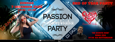 PASSION 4 SALSA end of the year PARTY: Francis Chin See Hoo te Rotterdam