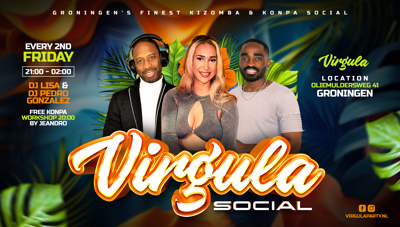 Virgula  kizomba & konpa social: Virgula party  te Groningen