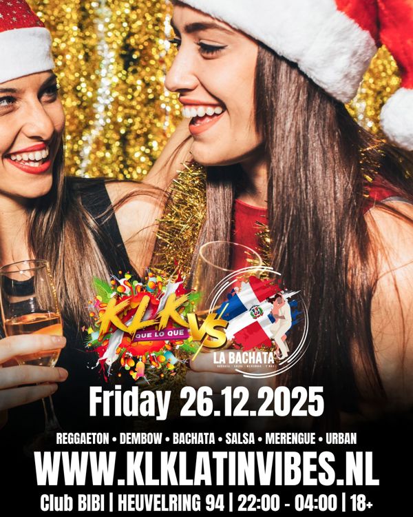 KLK versus La Bachata - Xmas edition, KLK Latin Vibes & La Bachata te Tilburg KLK versus La Bachata - Xmas edition: KLK Latin Vibes & La Bachata te Tilburg