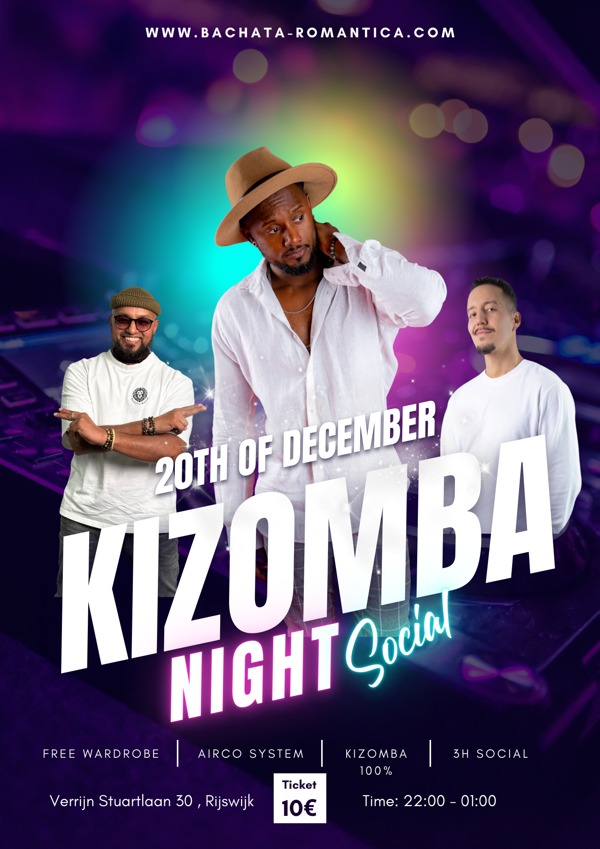 Kizomba Night social, Bachata Romántica te Rijswijk Kizomba Night social: Bachata Romántica te Rijswijk
