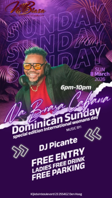 Na Brasa Cabana Dominican Sunday - International Womans day special, Na Brasa Kijkduin te Den Haag Na Brasa Cabana Dominican Sunday - International Womans day special: Na Brasa Kijkduin te Den Haag