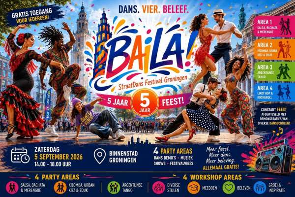 BAILA Straat Dans Festival, The BAILA Movement te Groningen & Friesland BAILA Straat Dans Festival: The BAILA Movement te Groningen & Friesland