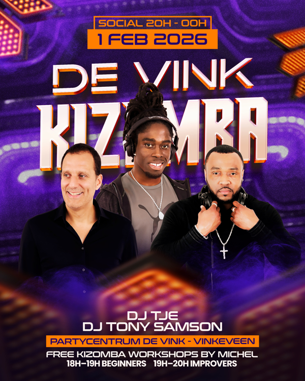De Vink Kizomba Social // Free Workshop, FlavourKizz Events te Vinkeveen De Vink Kizomba Social // Free Workshop: FlavourKizz Events te Vinkeveen
