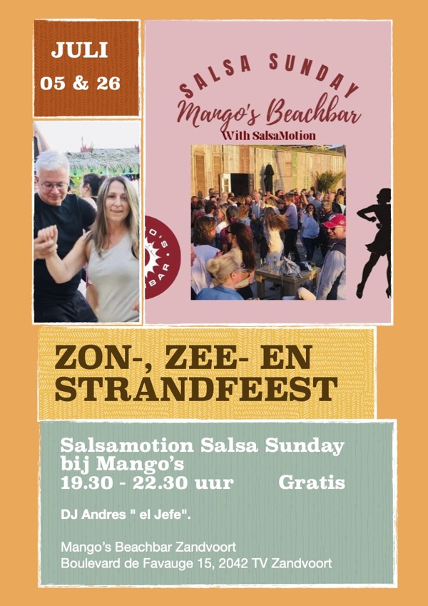 Salsamotion Sunday Bij Mango‘s Beachbar Zandvoort