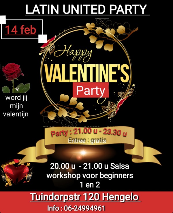 Valentijn`s party, Elcentrodelasalsa te Hengelo Valentijn`s party: Elcentrodelasalsa te Hengelo