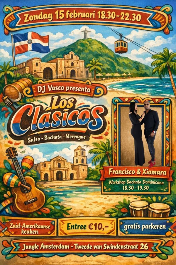 Los Clásicos -Workshop Dominican Bachata Francisco & Xiomara, Los Clásicos te Amsterdam Los Clásicos -Workshop Dominican Bachata Francisco & Xiomara: Los Clásicos te Amsterdam