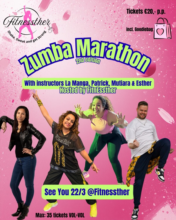Zumba Marathon 2nd edition, Fitnessther te Almere Zumba Marathon 2nd edition: Fitnessther te Almere