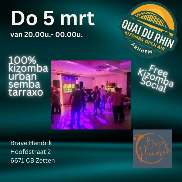 Quai du Rhin - Free kizomba social, Quai du Rhin te Zetten Quai du Rhin - Free kizomba social: Quai du Rhin te Zetten