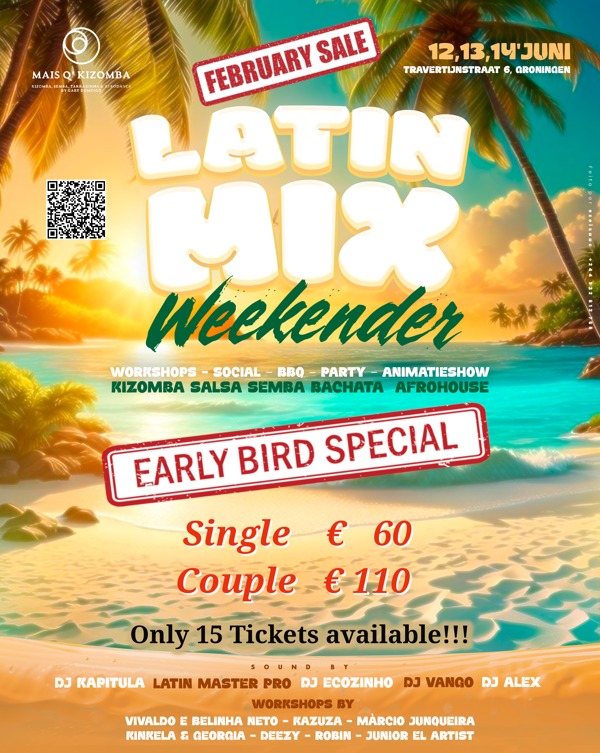 Latin Mix Weekender, MaisQKizomba te Groningen Latin Mix Weekender: MaisQKizomba te Groningen