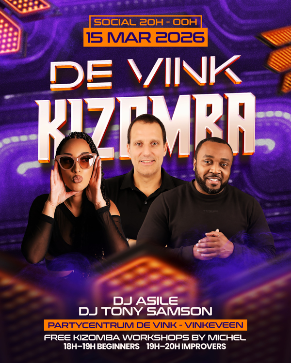 De Vink Kizomba Social // Free Workshop Kizomba, FlavourKizz Events te Vinkeveen De Vink Kizomba Social // Free Workshop Kizomba: FlavourKizz Events te Vinkeveen