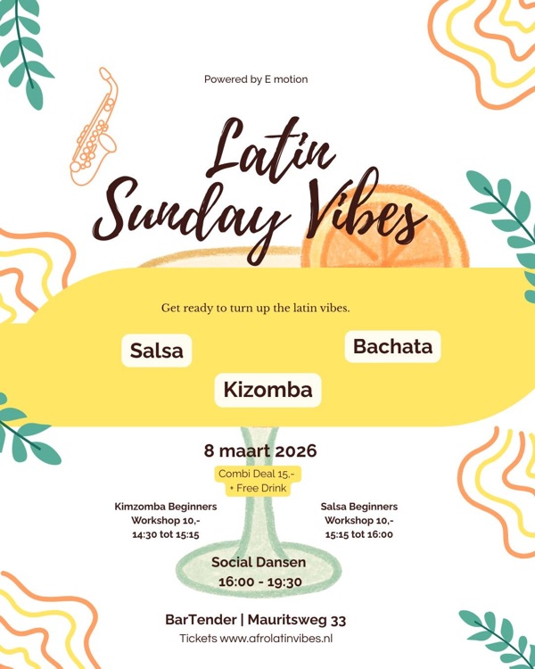 Latin Sunday Vibes, In Emotion te Rotterdam Latin Sunday Vibes: In Emotion te Rotterdam
