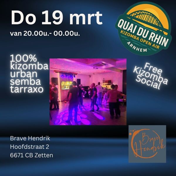 Quai du Rhin - Free kizomba social, Quai du Rhin te Zetten Quai du Rhin - Free kizomba social: Quai du Rhin te Zetten