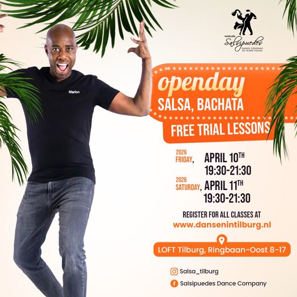 Open dag Salsa en Bachata lessen Salsipuedes, Salsipuedes Dance Company te Tilburg Open dag Salsa en Bachata lessen Salsipuedes: Salsipuedes Dance Company te Tilburg