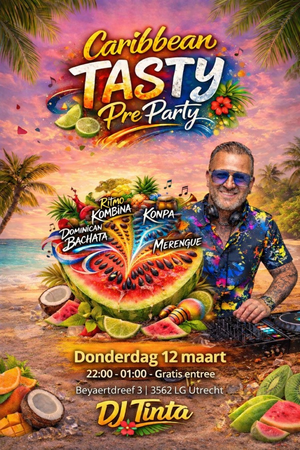 PreParty: Caribbean Tasty, Nova Dance Utrecht te Utrecht PreParty: Caribbean Tasty: Nova Dance Utrecht te Utrecht